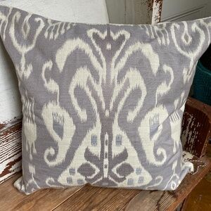 Two Custom Made Purple Ikat  Accent Pillow Covers